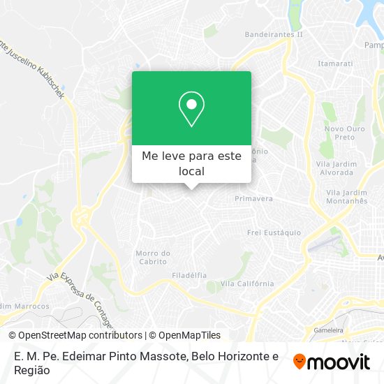 E. M. Pe. Edeimar Pinto Massote mapa