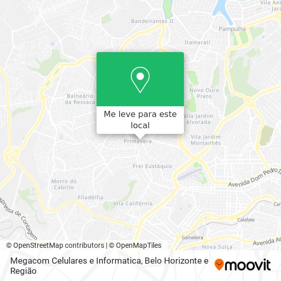 Megacom Celulares e Informatica mapa
