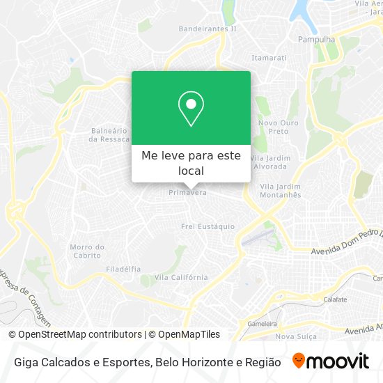 Giga Calcados e Esportes mapa