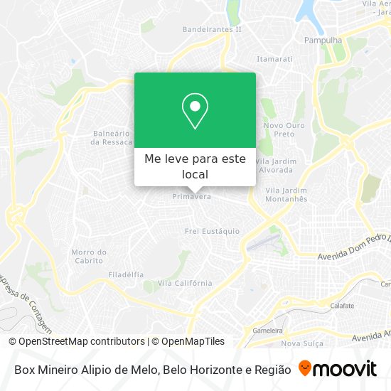 Box Mineiro Alipio de Melo mapa