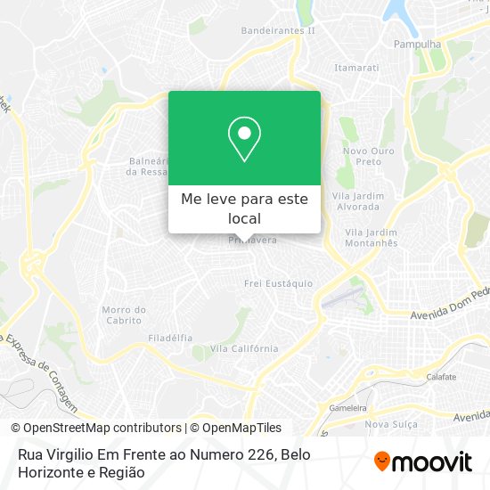 Rua Virgilio Em Frente ao Numero 226 mapa