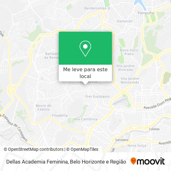 Dellas Academia Feminina mapa