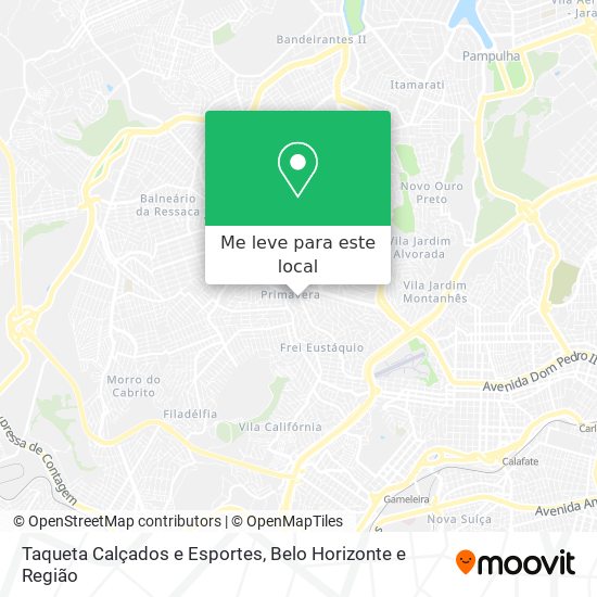 Taqueta Calçados e Esportes mapa