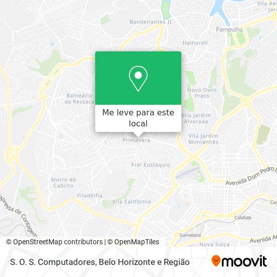 S. O. S. Computadores mapa