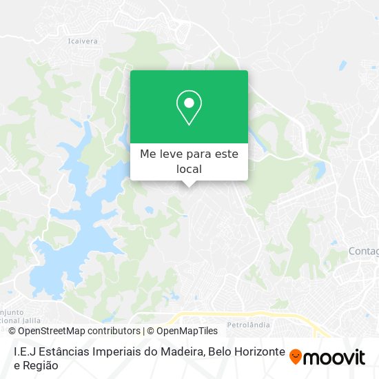 I.E.J Estâncias Imperiais do Madeira mapa