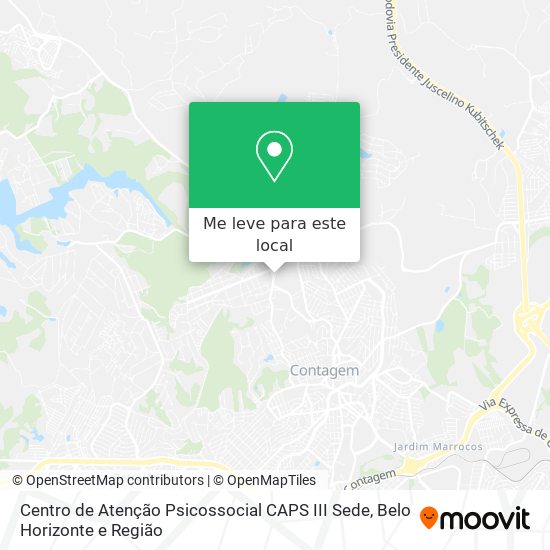 Centro de Atenção Psicossocial CAPS III Sede mapa