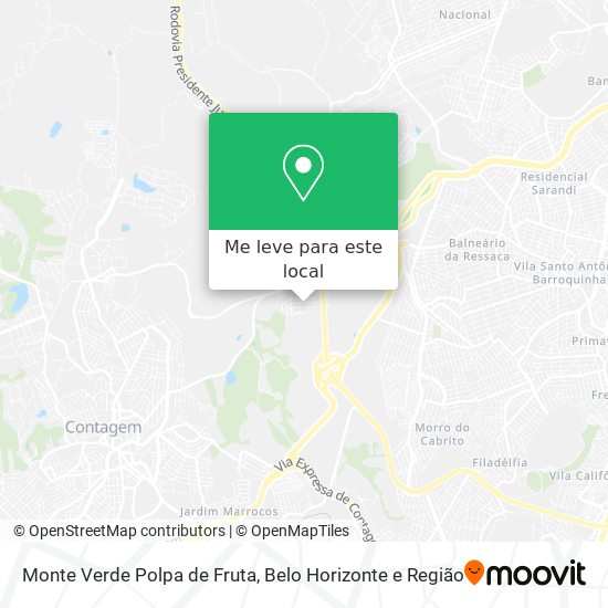 Monte Verde Polpa de Fruta mapa