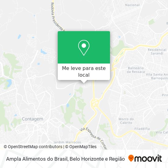 Ampla Alimentos do Brasil mapa