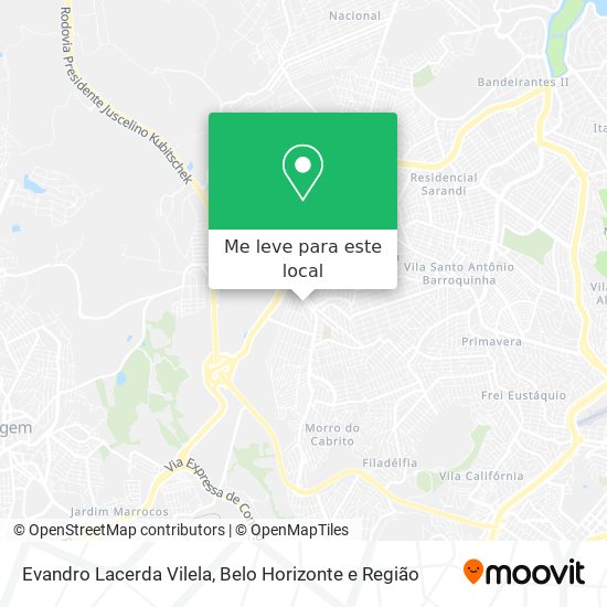 Evandro Lacerda Vilela mapa