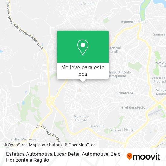 Estética Automotiva Lucar Detail Automotive mapa