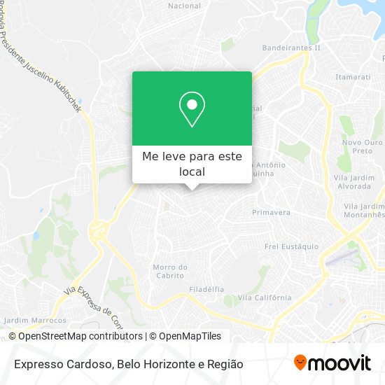 Expresso Cardoso mapa