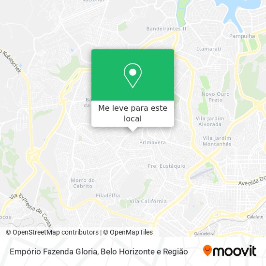 Empório Fazenda Gloria mapa