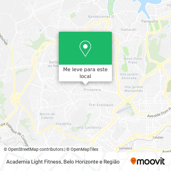 Academia Light Fitness mapa