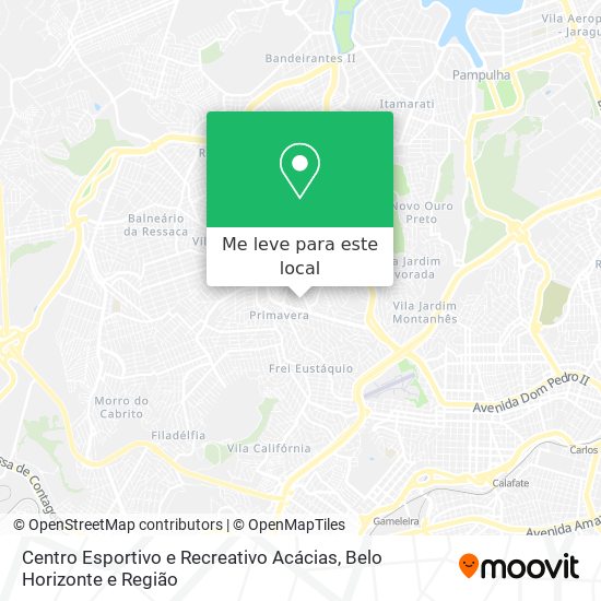 Centro Esportivo e Recreativo Acácias mapa