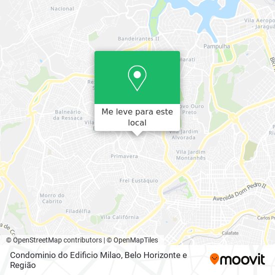 Condominio do Edificio Milao mapa
