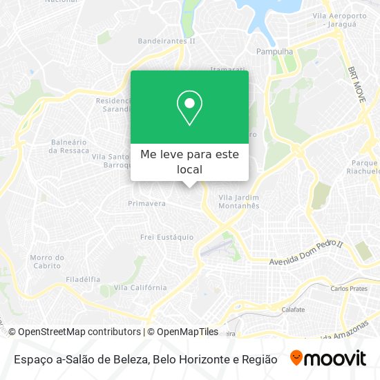 Espaço a-Salão de Beleza mapa