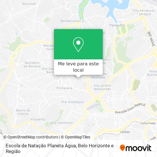 Escola de Natação Planeta Água mapa