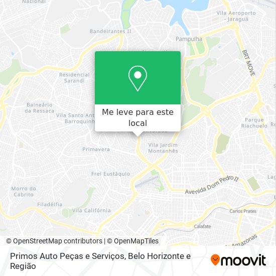 Primos Auto Peças e Serviços mapa