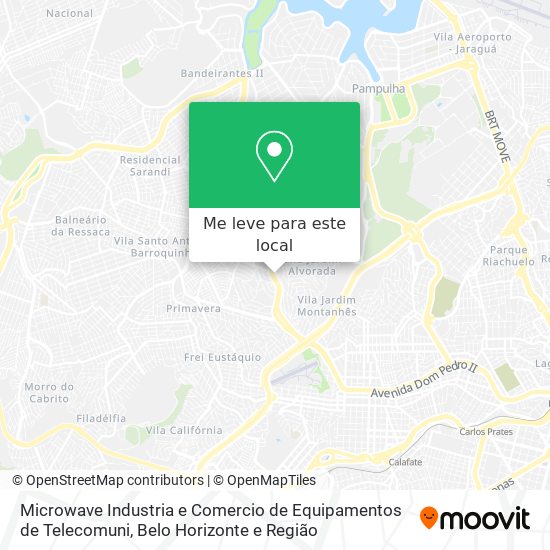 Microwave Industria e Comercio de Equipamentos de Telecomuni mapa