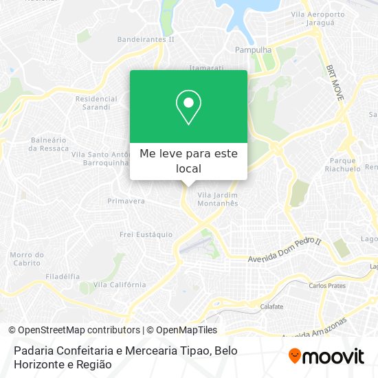 Padaria Confeitaria e Mercearia Tipao mapa