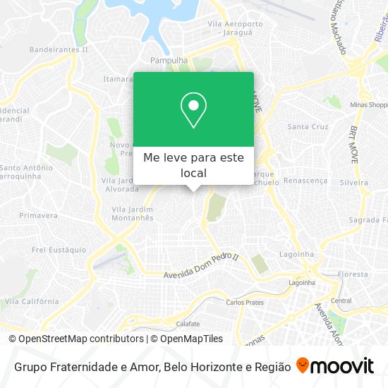 Grupo Fraternidade e Amor mapa