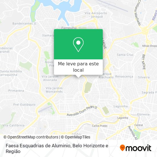 Faesa Esquadrias de Aluminio mapa