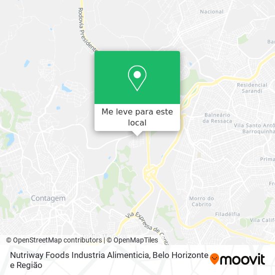 Nutriway Foods Industria Alimenticia mapa