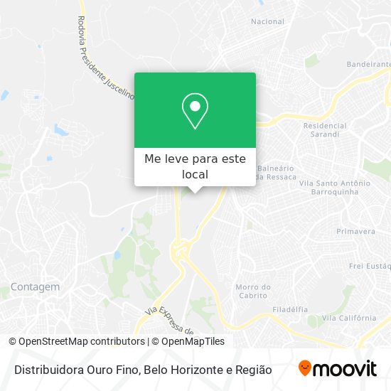Distribuidora Ouro Fino mapa