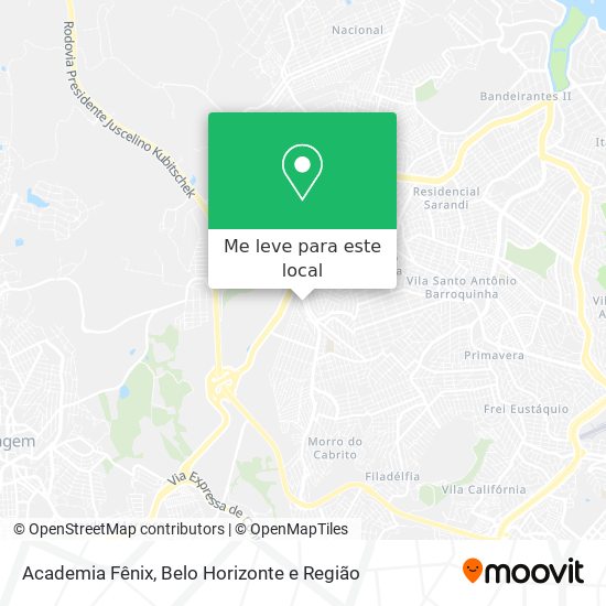Academia Fênix mapa