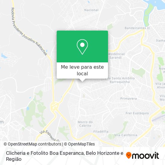 Clicheria e Fotolito Boa Esperanca mapa
