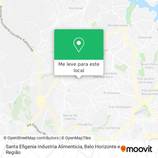 Santa Efigenia Industria Alimenticia mapa