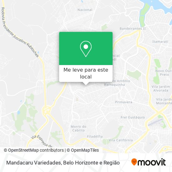 Mandacaru Variedades mapa