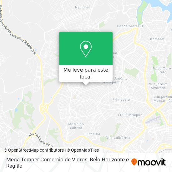 Mega Temper Comercio de Vidros mapa