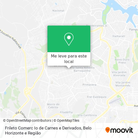 Frileto Comerc Io de Carnes e Derivados mapa