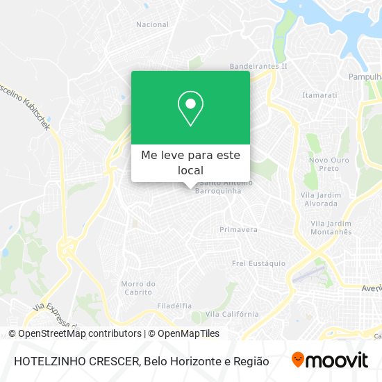 HOTELZINHO CRESCER mapa