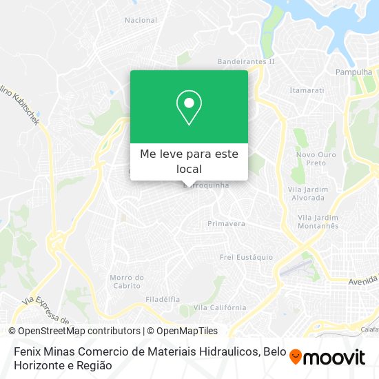 Fenix Minas Comercio de Materiais Hidraulicos mapa