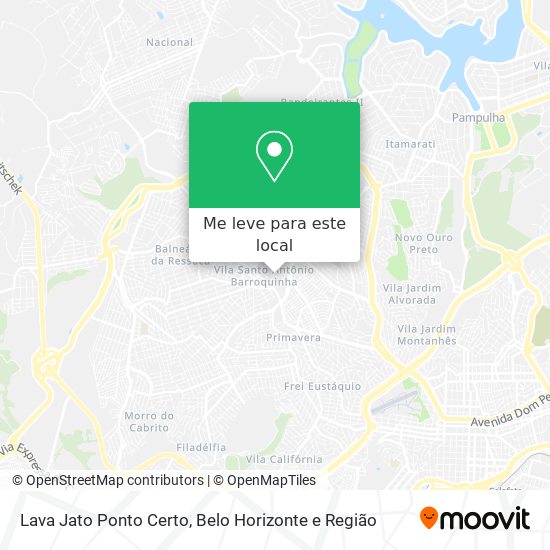 Lava Jato Ponto Certo mapa