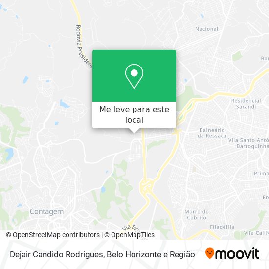 Dejair Candido Rodrigues mapa