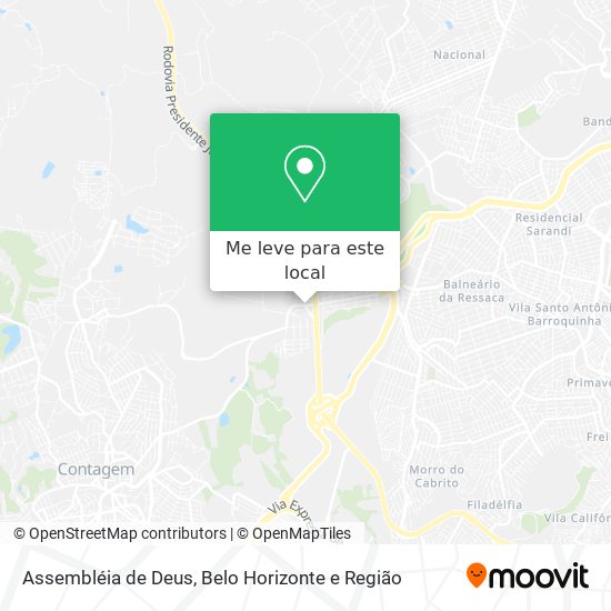 Assembléia de Deus mapa