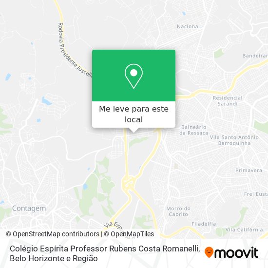 Colégio Espírita Professor Rubens Costa Romanelli mapa