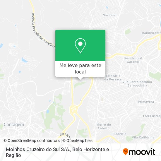 Moinhos Cruzeiro do Sul S/A. mapa