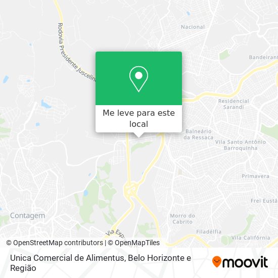 Unica Comercial de Alimentus mapa