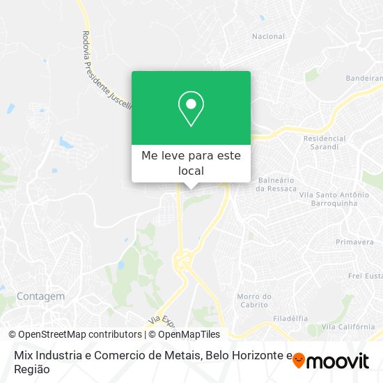 Mix Industria e Comercio de Metais mapa