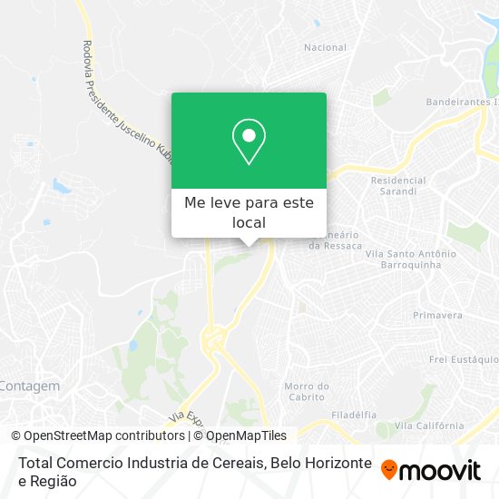 Total Comercio Industria de Cereais mapa