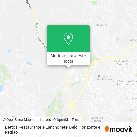 Bettos Restaurante e Lanchonete mapa