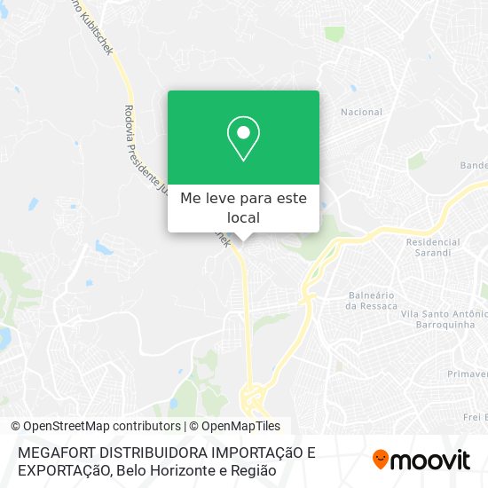 MEGAFORT DISTRIBUIDORA IMPORTAÇãO E EXPORTAÇãO mapa