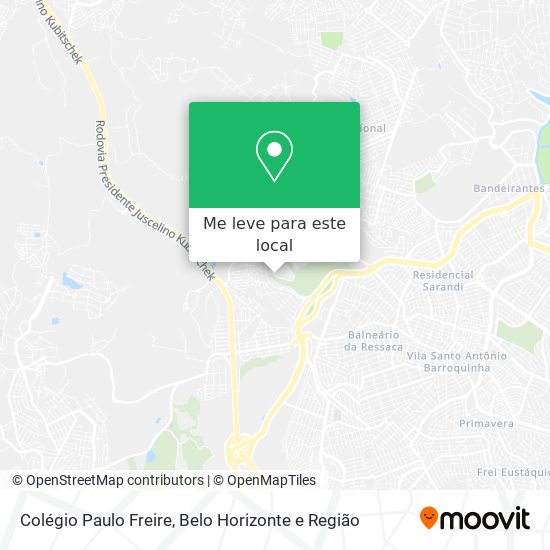 Colégio Paulo Freire mapa
