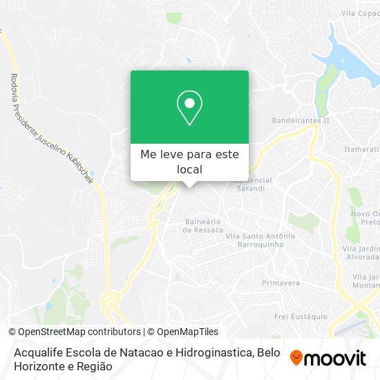 Acqualife Escola de Natacao e Hidroginastica mapa