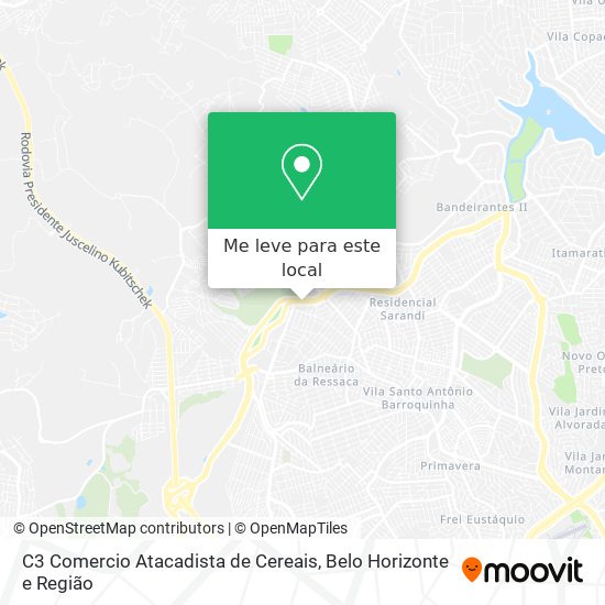 C3 Comercio Atacadista de Cereais mapa