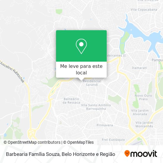 Barbearia Família Souza mapa